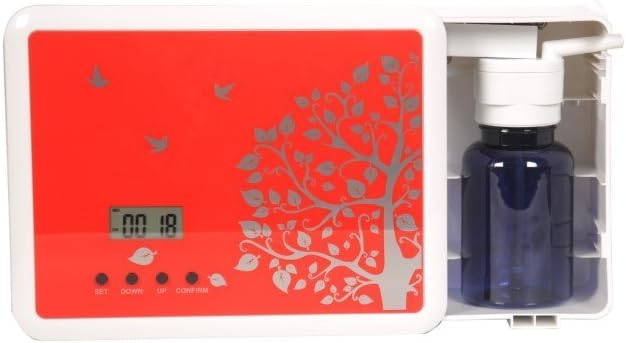 KL 2017 LCD Automatic Aerosol Dispenser Auto Essential Oil Diffusion Machine Air Freshener With Empty Cans for Home Hotel (Red)