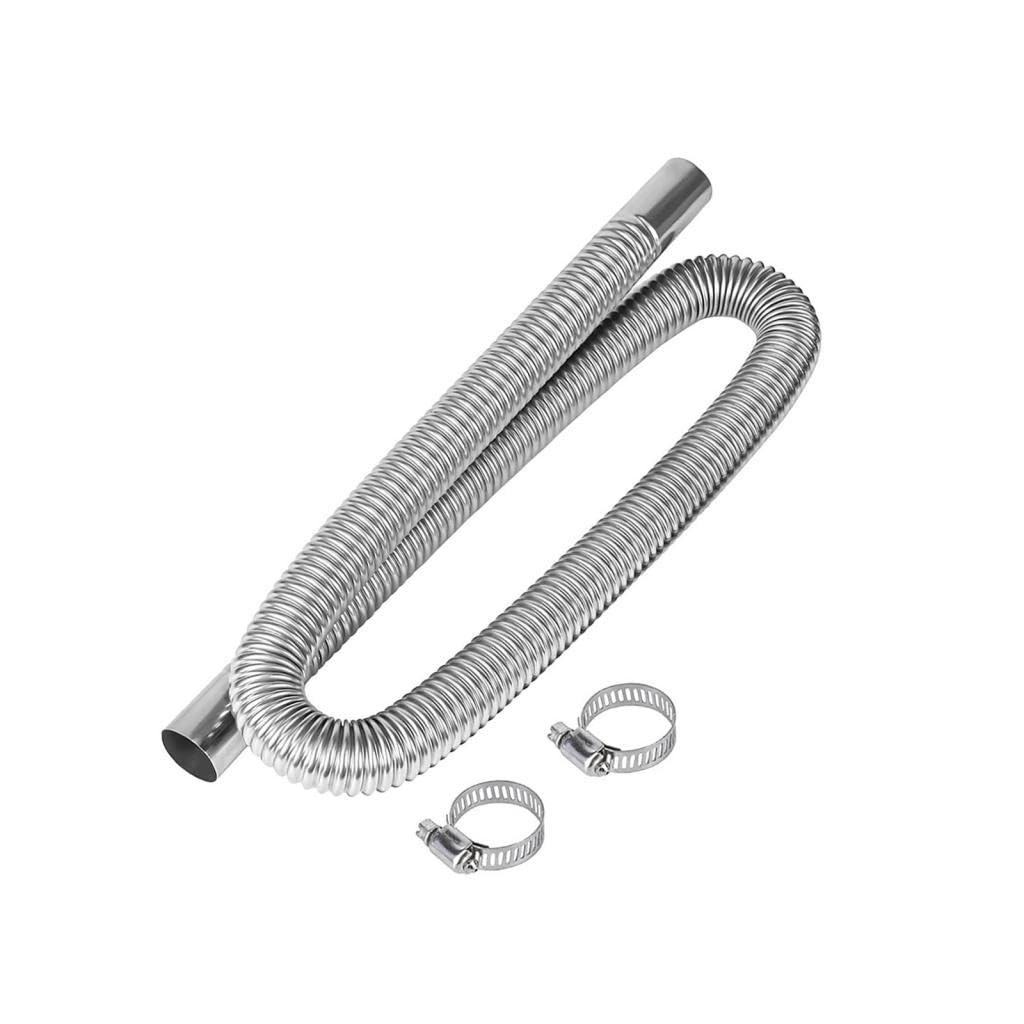 Stainless Steel Exhaust Hose Sturdy Car Auto Parking Air Heater Exhaust Pipe 100cm-image-29