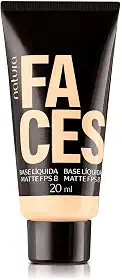 Base Líquida Checkmatte Faces 20ml – Acabamento Matte, Controle da Oleosidade e Textura Leve 10N ou 12F ou 15Q (10N)