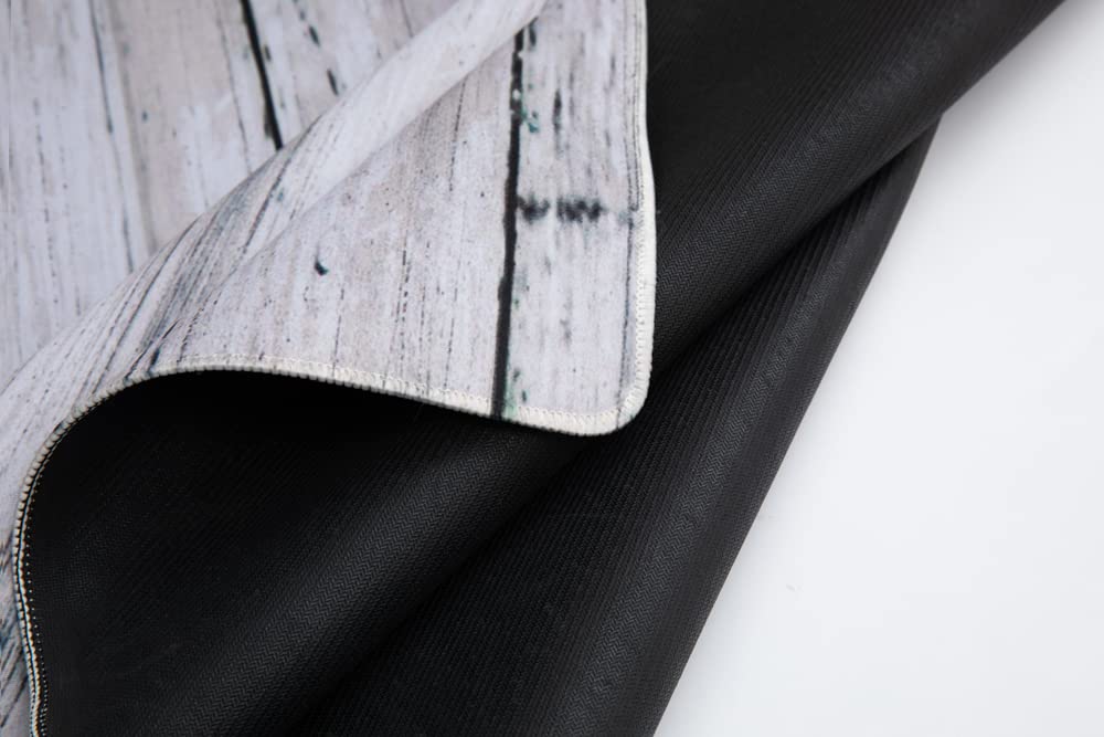 Amazon | Kate 8x5フィート(2.5x1.5m) グレーウォッシュウッドラバー