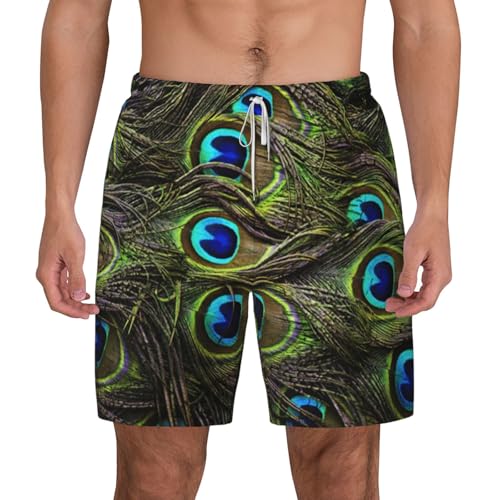 Short de bain paon léger et confortable pour vos vacances