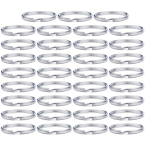 35 Stück Schlüsselring,Schlüsselanhänger,DIY Schlüsselanhänger Zubehör,für Schlüssel,Halsketten,Armbänder,Ohrringe,Basteln,Ornamente und DIY-Kunst(20mm)
