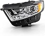 ACANII - For 2015-2018 Ford Edge SE|SEL|Titanium Halogen Projector Headlight Headlamp Assembly Replacement Driver Side