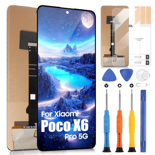 Écran LCD pour Poco X6 Pro 5G vitre tactile de remplacement 6,67 pouces noir 2311DRK48I