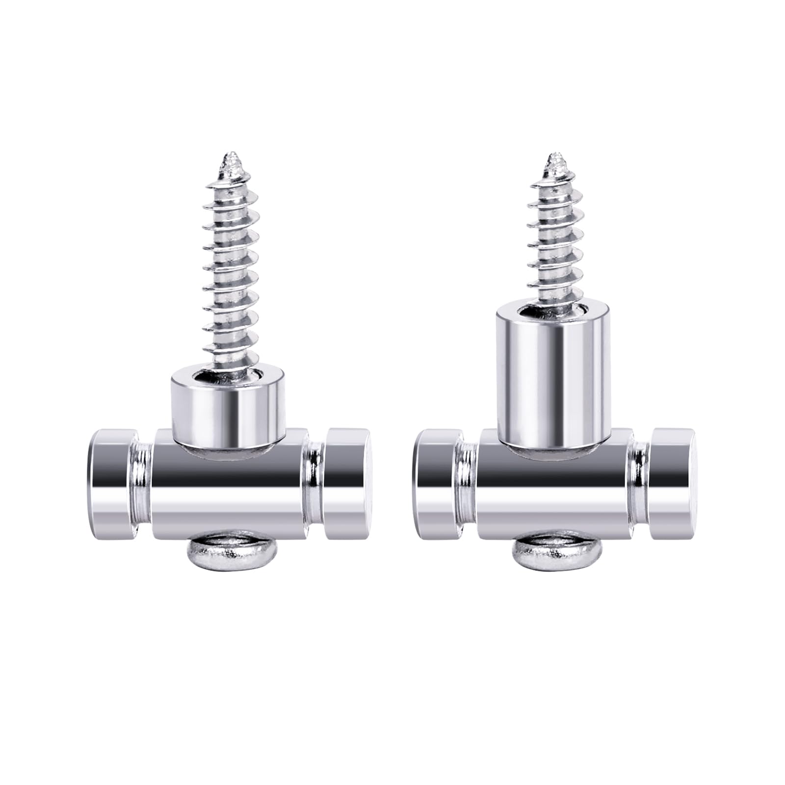 Banworks Guitar Roller String Tree Roller String Guides Retainer for Tele Telecaster Strat Stratocaster ST Electric Guitar Pack of 2 JT/YXK-04 Chrome - Image 3