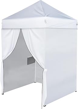 5x5 ft Pop Up Canopy Tent, Pure White