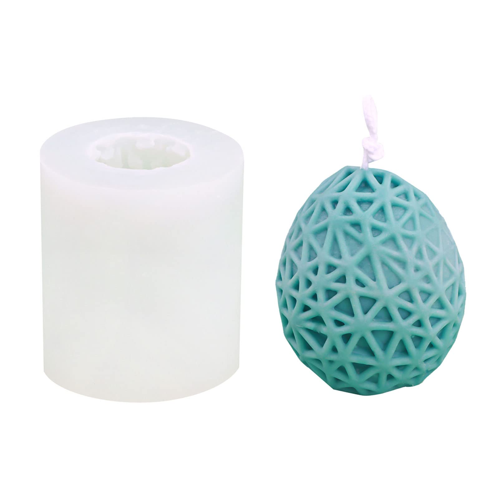 Tsophreniq Silicone Egg Shape Theme Chocolate Mold Cooking Supplies Kids Cake Wax Epoxy Resin Making Baking Clay Molds