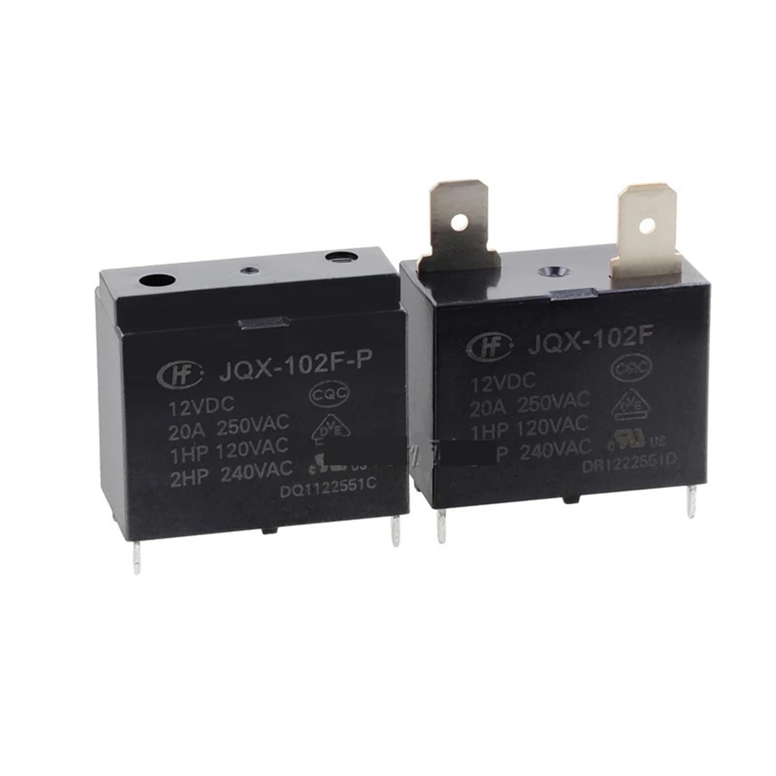 Relé JQX-102F-12VDC de 4 pines para solucionar fallos de encendido en termos 4