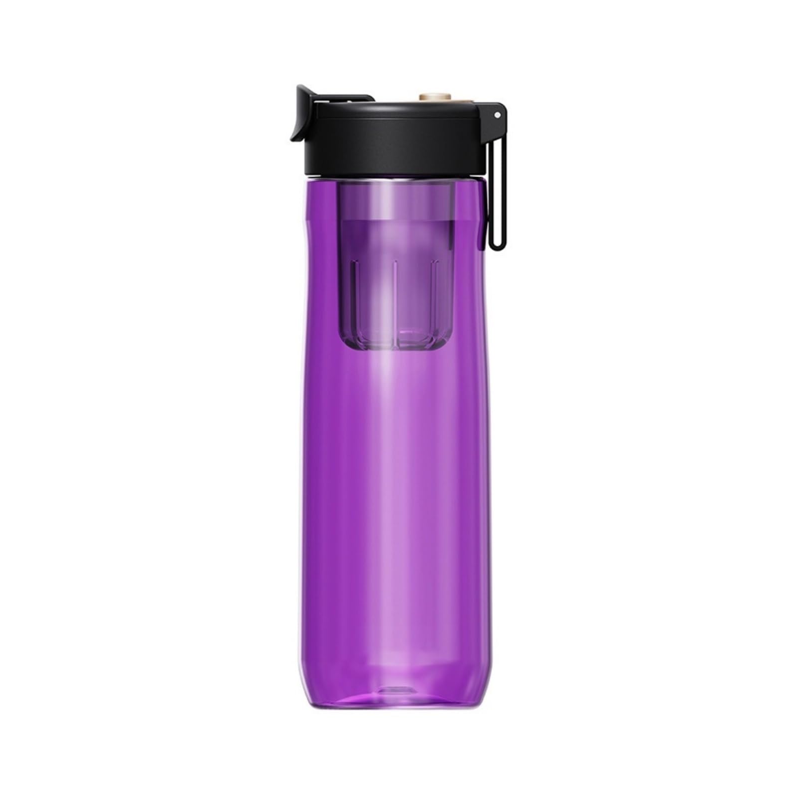 Borraccia Bottiglie d'Acqua Bottiglie d'Acqua Isolate da Viaggio Sfera Magica Tazza da tè Magnetica T Tazza d'Acqua Sportiva in plastica di Grande capacità(Purple,7.5 * 8.8 * 24CM(800ML)_1)