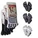 YogaAddict Yoga Full Toe Socks with Grips (Non Slip Skid Lines), 3 Pairs Value Pack Set, Men & Women, For Yoga, Pilates, Barre, Martial Arts, Hospital - size M/L