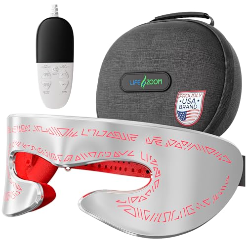 Red Light Therapy for Face, 660nm 850nm Eye Mask with Dual-Chip 48 LEDs, Infrared Red Light Therapy for Eyes, 3 Modes Portable Infrared Light Therapy Mask and LED Face Mask Device for Relax, Jet Lag.