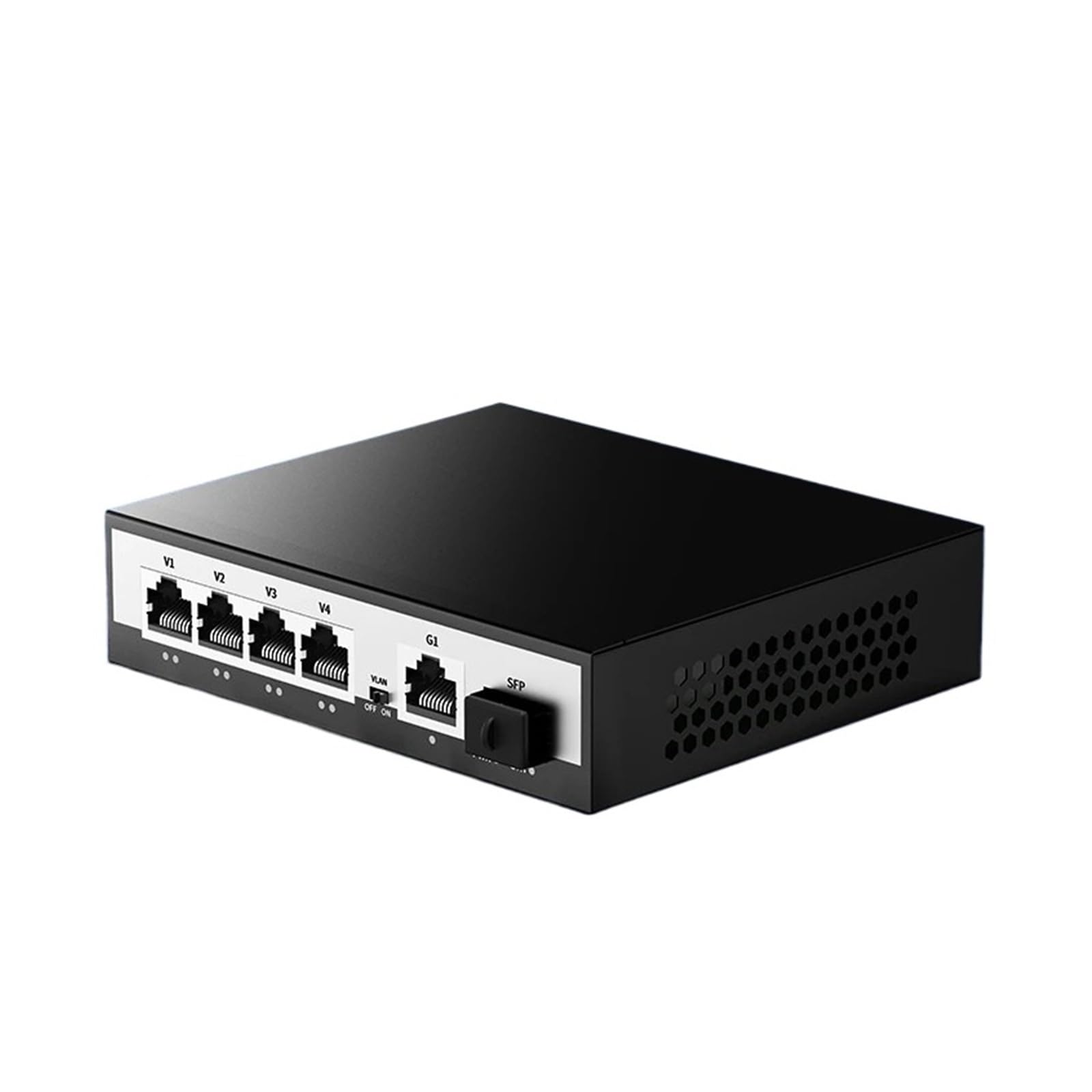Switch Industriale Switch Poe Gigabit a 6 Porte Switch di Rete Poe Attivo da 1000 Mbps 52 W(AU Adapter)