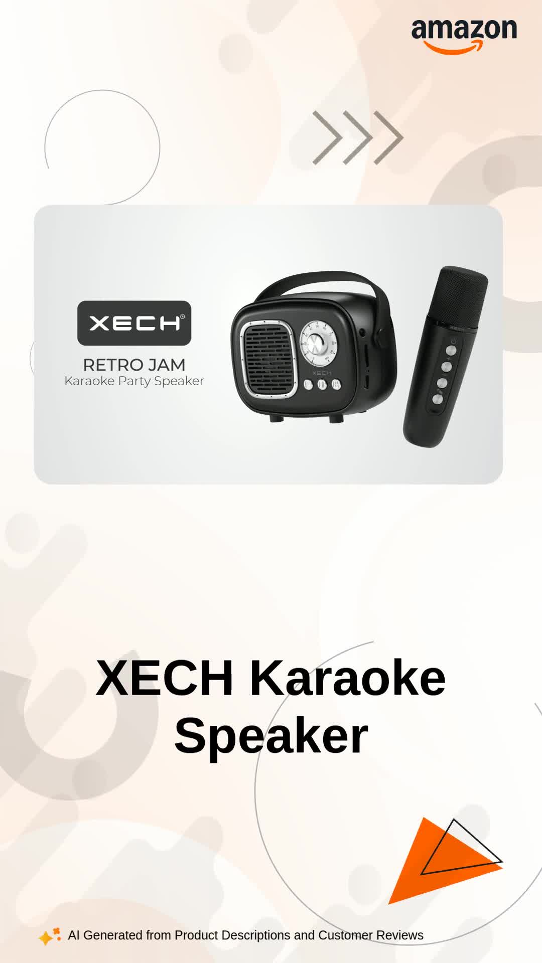 XECH Karaoke Speaker with Wireless Mic