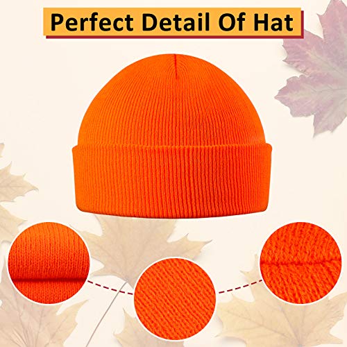 Geyoga Trawler Beanie Skull Cap Acrylic Cuff Knit Hat For Men Outdoor Hunting (Yellow,2 Pieces) #TOP1
