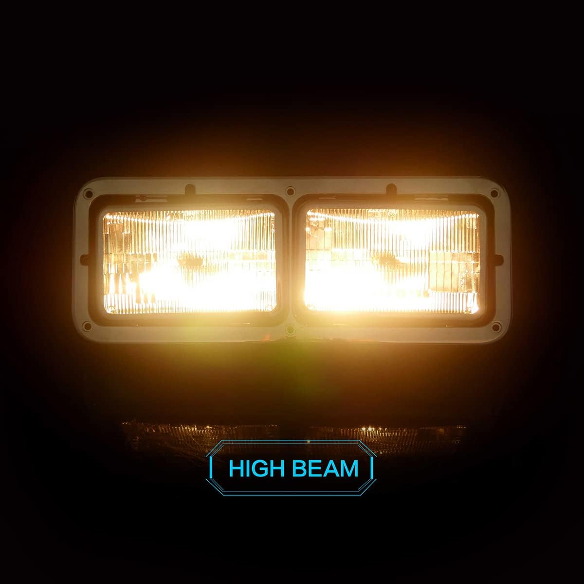 Headlight for Kenworth T800 T400 T600 W900 K100 C500. Peterbilt 357 378 379. Western Star 4900, Freightliner FLD Classic XL Semi Truck Accessories (A Pair)