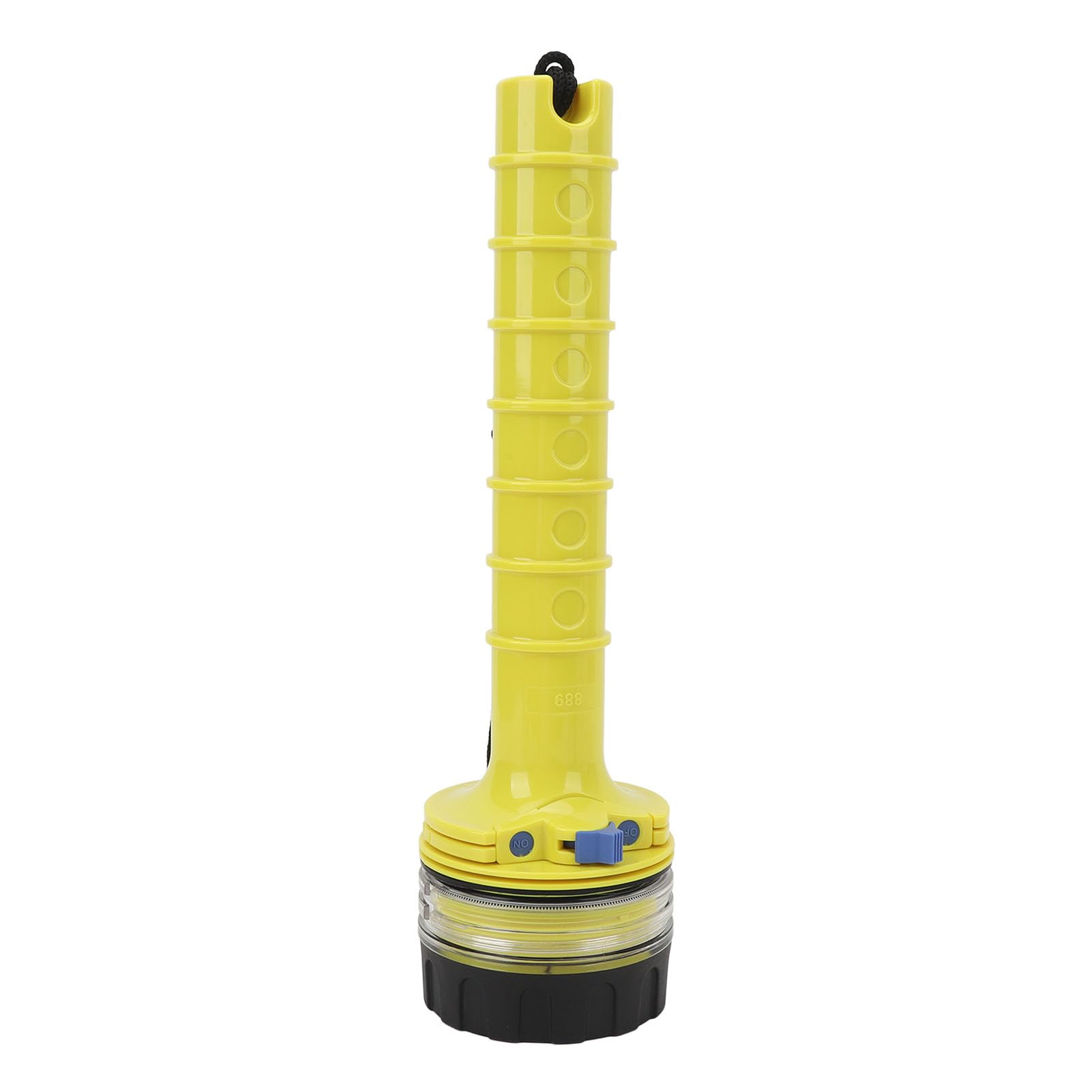 Torcia Subacquea Torcia Sommergibile a LED Ultra Luminosa Impermeabile per Immersioni in Campeggio Giallo