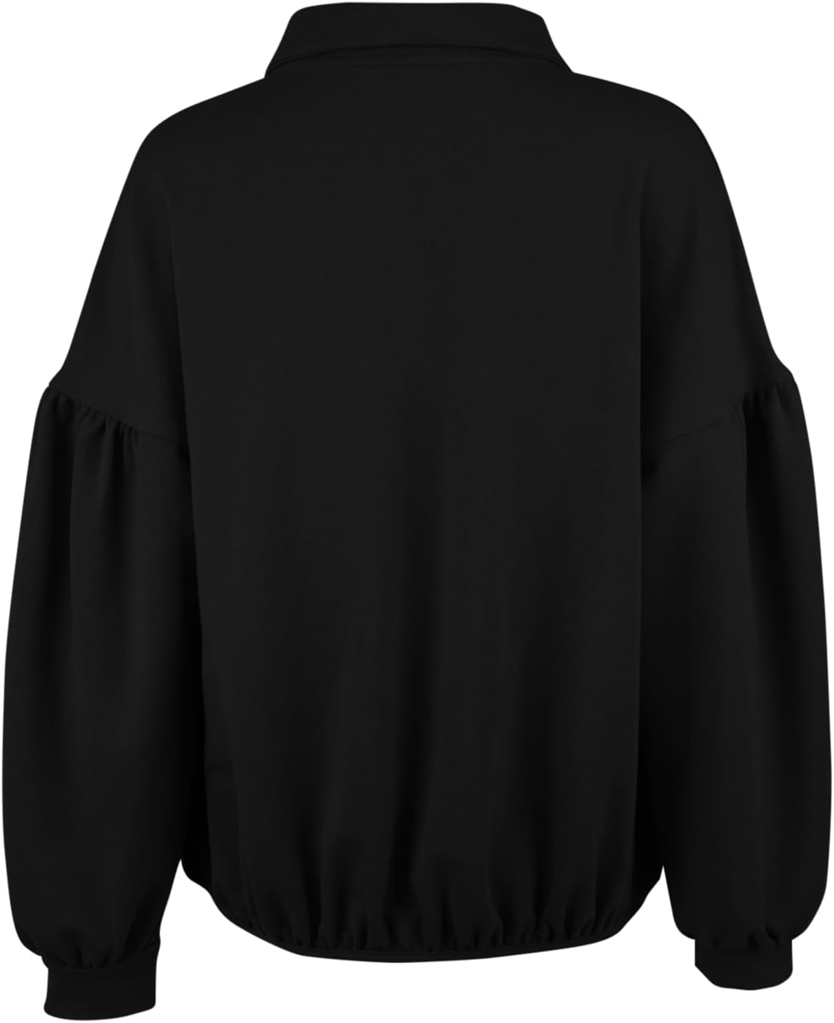 Vivitulip Full Zip Up Sweatshirts Casual Long Sleeve Pocketed Jacket Coat Relaxed Fit Tops - Image 4