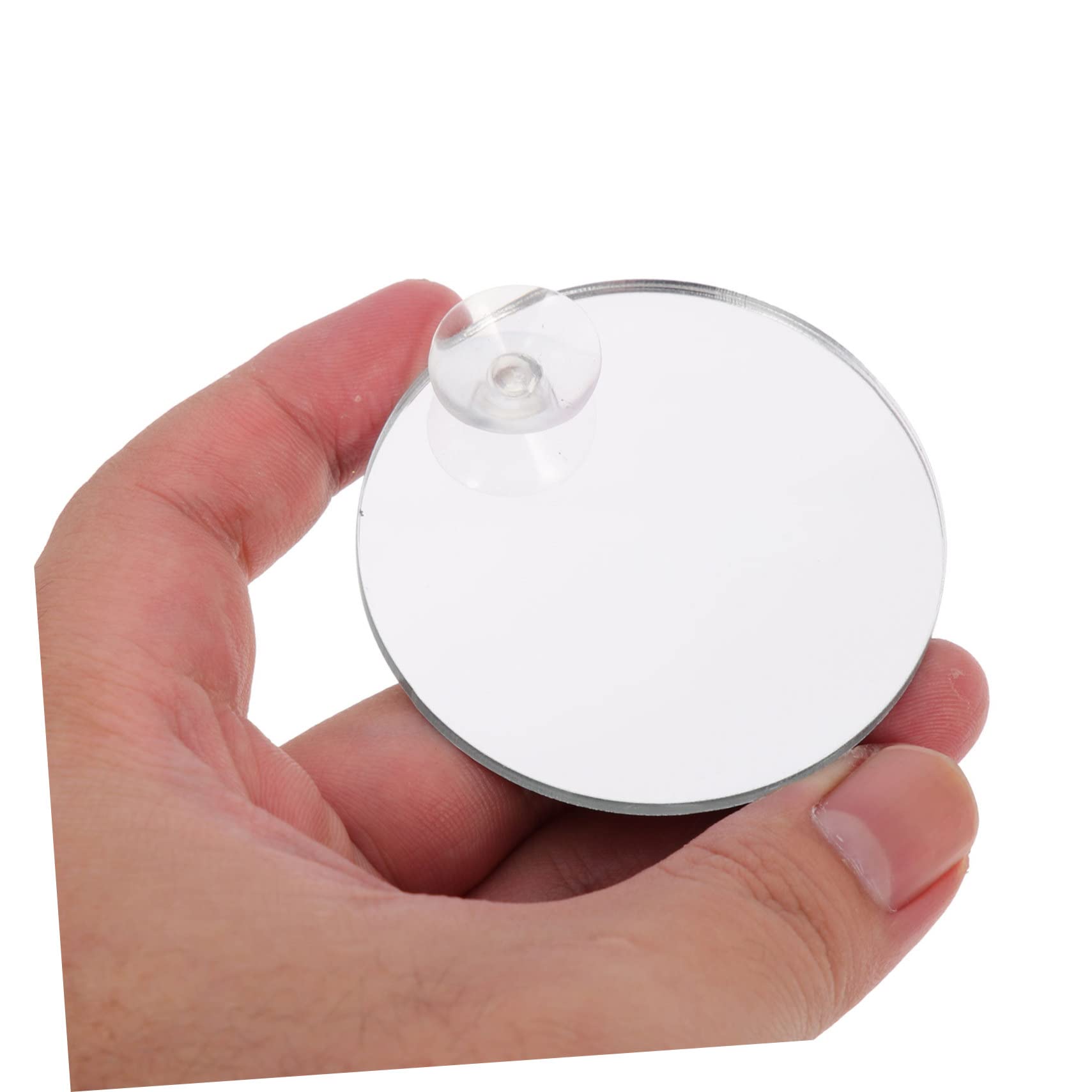 DOITOOL 30piezas Espejos Decorativos para Peces Betta Ventosas Espejos De Acuario De Doble Cara Accesorios para Decoración De Tanques De Peces Apto para Agua Dulce y Salada