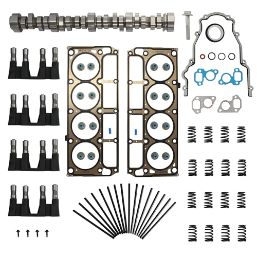 Image of E1840P Sloppy Stage 2 Camshaft Kit W /Gaskets Lifters Trays Pushrods Fit For Chevrolet Silverado Tahoe GMC Sierra Yukon Pontiac Gen III /IV LS LS1 LS6 LS2 LQ4 LQ9 4.8L 5.3L 5.7L 6.0L 6.2L V8 1999-2013