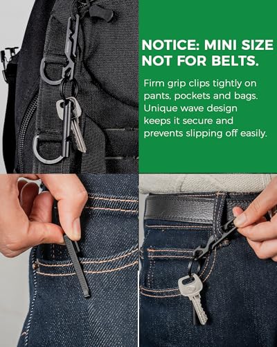 Image of Grade 5 Titanium Anti-Lost Pocket Key Clip for Pants Bags