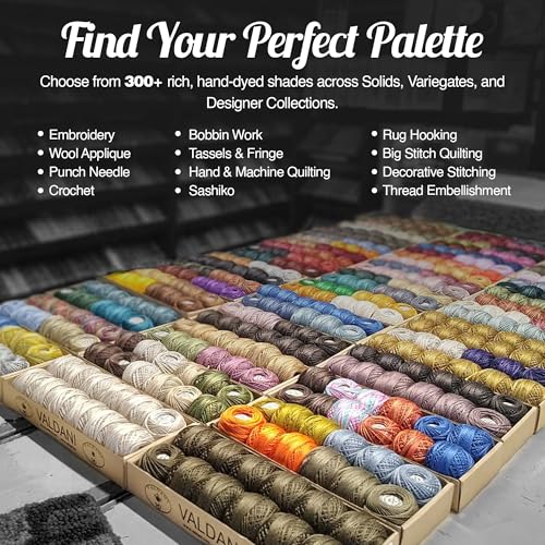 Image of Valdani Pearl Cotton Sz 12 | Two in Blue | 110 Yds /Ball