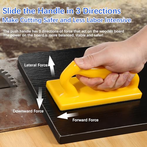 Schiebestock 2er Pack Sicherheitsschubblock Holzsäge Schneiden Pushblock für Frästische Jointers Former und Bandsäge Schräg und Gerades Holzbearbeitungswerkzeug