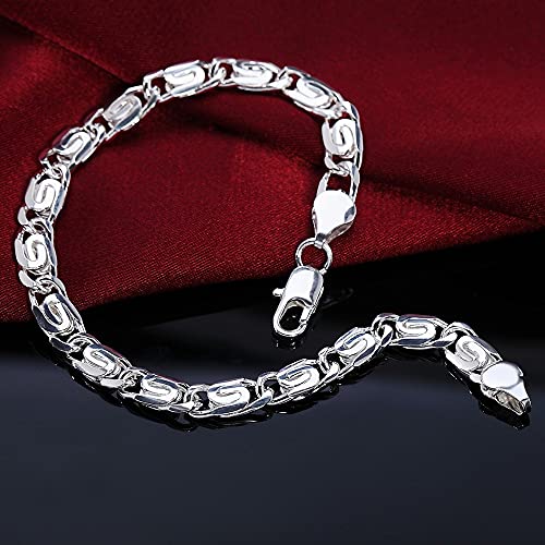 Bracelet chaîne pour couples en acier inoxydable - Bijou luxe