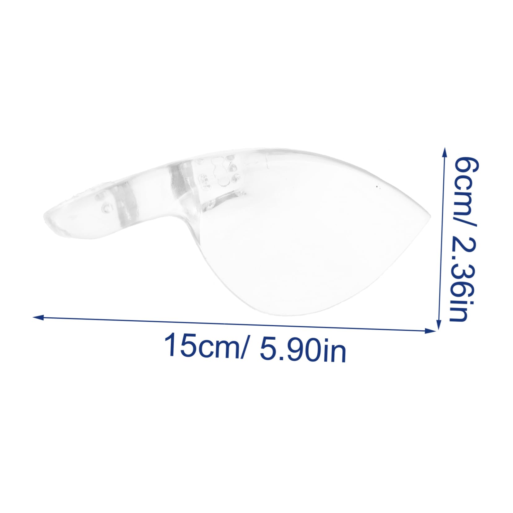 ERINGOGO Replacement Violin Shoulder Rest Pad Acrylic Chin Rest Easy Clean Material 4/4 Size