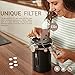 CO2 filters for Coffee Container Airtight, Replacement Valves for Coffee Canister, Set of 10 replacement filters and 1 rubber ring