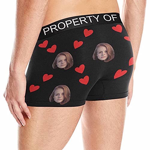 Personalized Face Boxer Briefs Underwear with Text Custom Waistband XS-5XL4