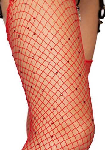 Image of Leg Avenue Women's Unfinished Top Industrial Fishnet Stockings