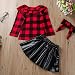 DaMohony, Conjunto de Falda para niñas y bebés recién Nacidos, Camisa a...