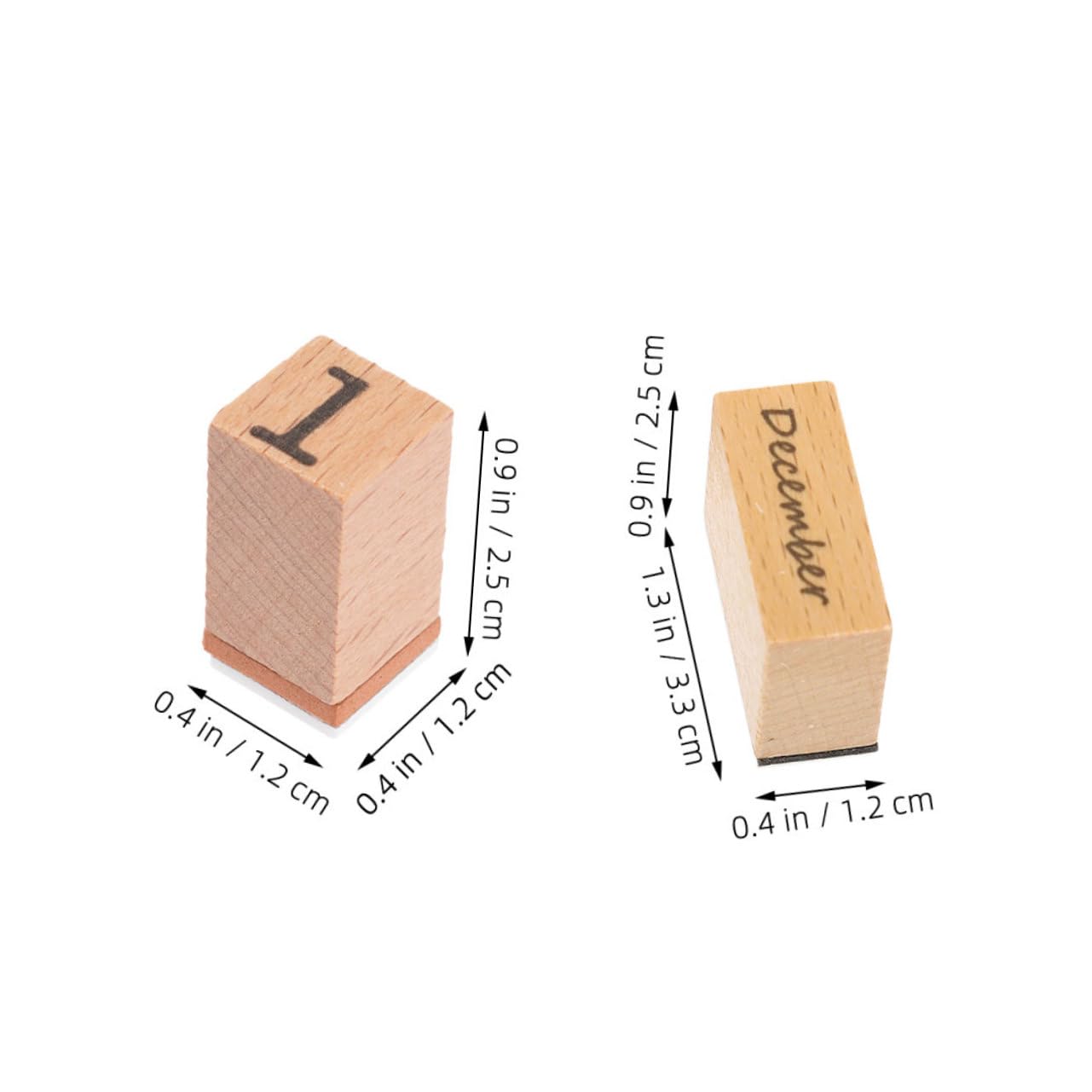 Uonlytech 8 Sätze Holz digitales Siegel Journaling Journal -Briefmarken Planer Stempel Datum Scrapbooking-Holzstempel Unterschriftenstempel Retro-Holzstempel Stempelvorräte Buchstempel Gummi