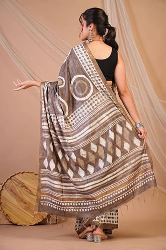 Anuttara brown bhagalpuri silk saree – image 2