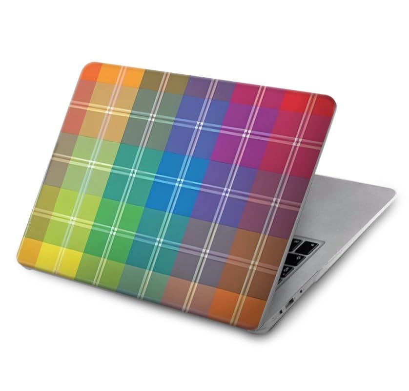 Affichez votre fierté au quotidien avec la coque MacBook Air 13 plaid rainbow