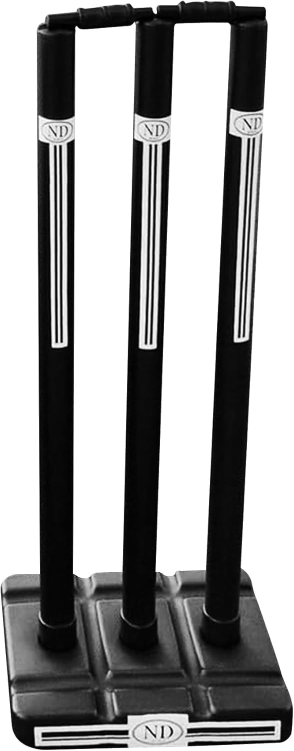 ND Sports Plastic Wicket Stumps and bails – Durable Cricket Stumps for All Surfaces | Lightweight & Portable | Perfect for Indoor & Outdoor Matches