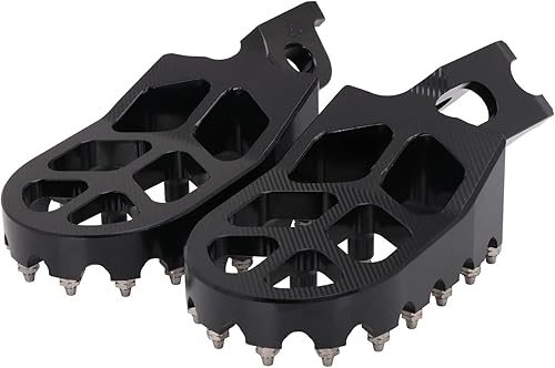 Miniatura 24 de AnXin Estriberas de motocicleta Estriberas para pedales de pie CNC para KLX 110 KLX110 2002-2023 KLX110L 2010-2023 KX60 1998-2003 Verde OEM