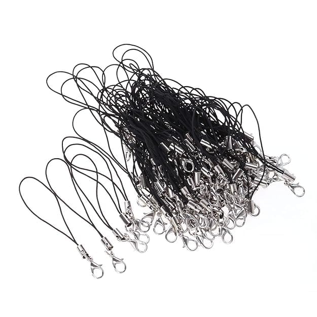 Majestic Market Multi Use Phone Strap Charm lobster clasp for cell phone Cover key ring Pen drive Badge Holders Charm DIY Jewelry straps thread Ring with Hook