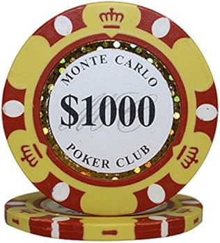 ポーカーチップ６種類５５０枚&カードセット　モンテカルロ　クレイ　中古品 ポーカーチップ6種類550枚&カードセット モンテカルロ