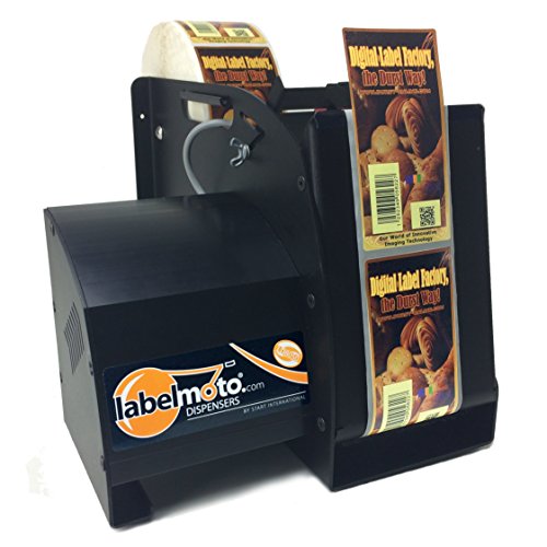 START International LD8050-2EU Elektrischer Hochgeschwindigkeits-Etikettenspender, max. Breite 127 mm, Länge 305 mm, Schwarz