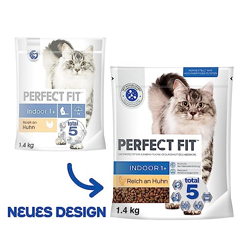 PERFECT FIT™ Katze Beutel Indoor 1+ mit Huhn 5x1,4kg