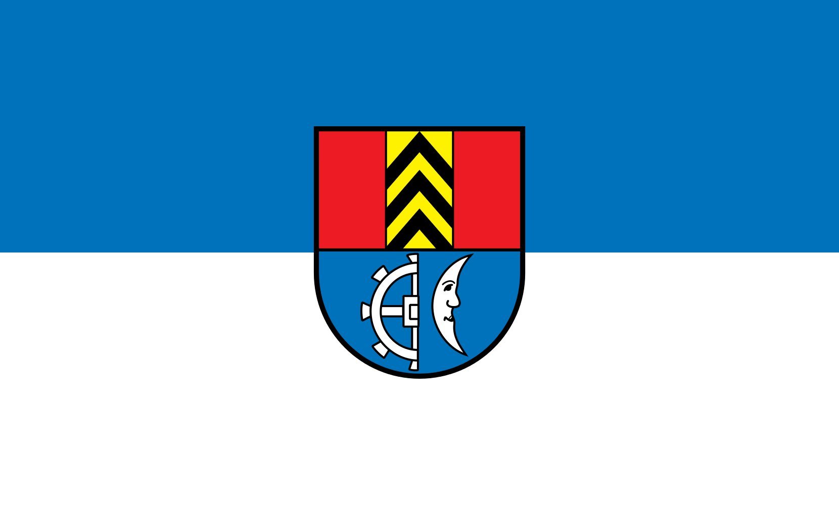 Drapeau paysager Müllheim 1.35m² en tissu haute durabilité