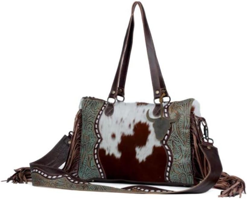 Myra Bag Dangle Wangle Leather & Hairon Bag S-3344 - Image 3