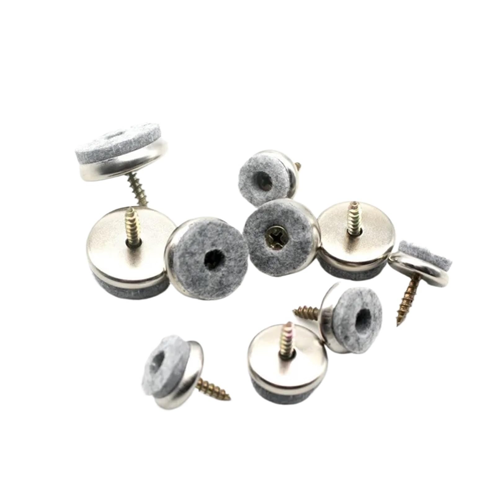 100 clavos para patas de muebles, tornillos de fieltro, antideslizantes, protectores de suelo de madera, accesorios para muebles de uñas (22 mm)