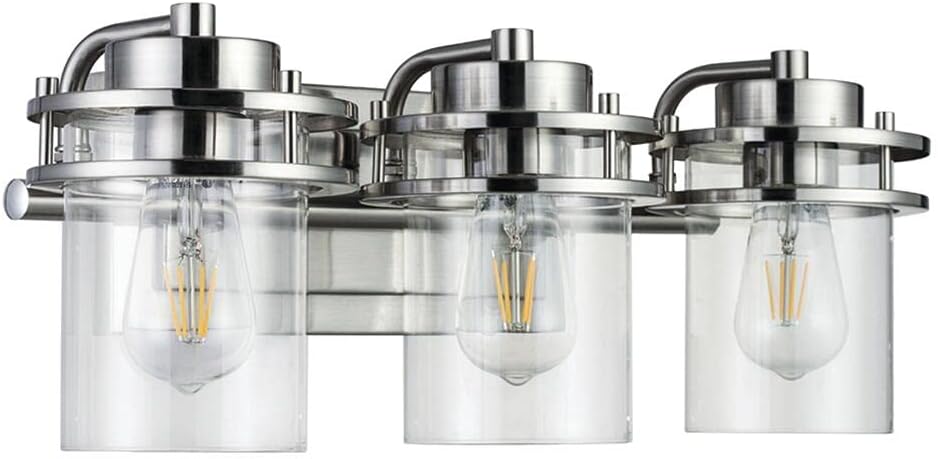 Patriot Lighting Joska Brushed Nickel 3-Light Vanity Light