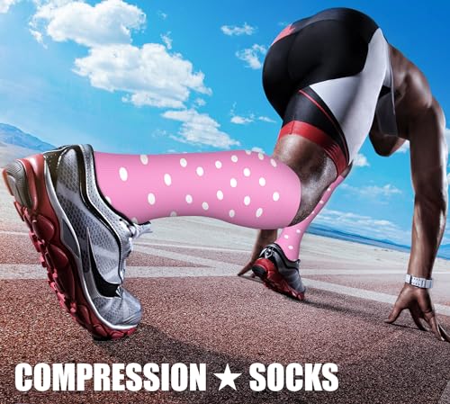 Image of Compression Socks (7 Pairs), 15-20 mmhg is BEST Graduated Athletic & Medical for Men & Women, Running, Flight, Travel, Nurses, Pregnant - Boost Performance, Blood Circulation