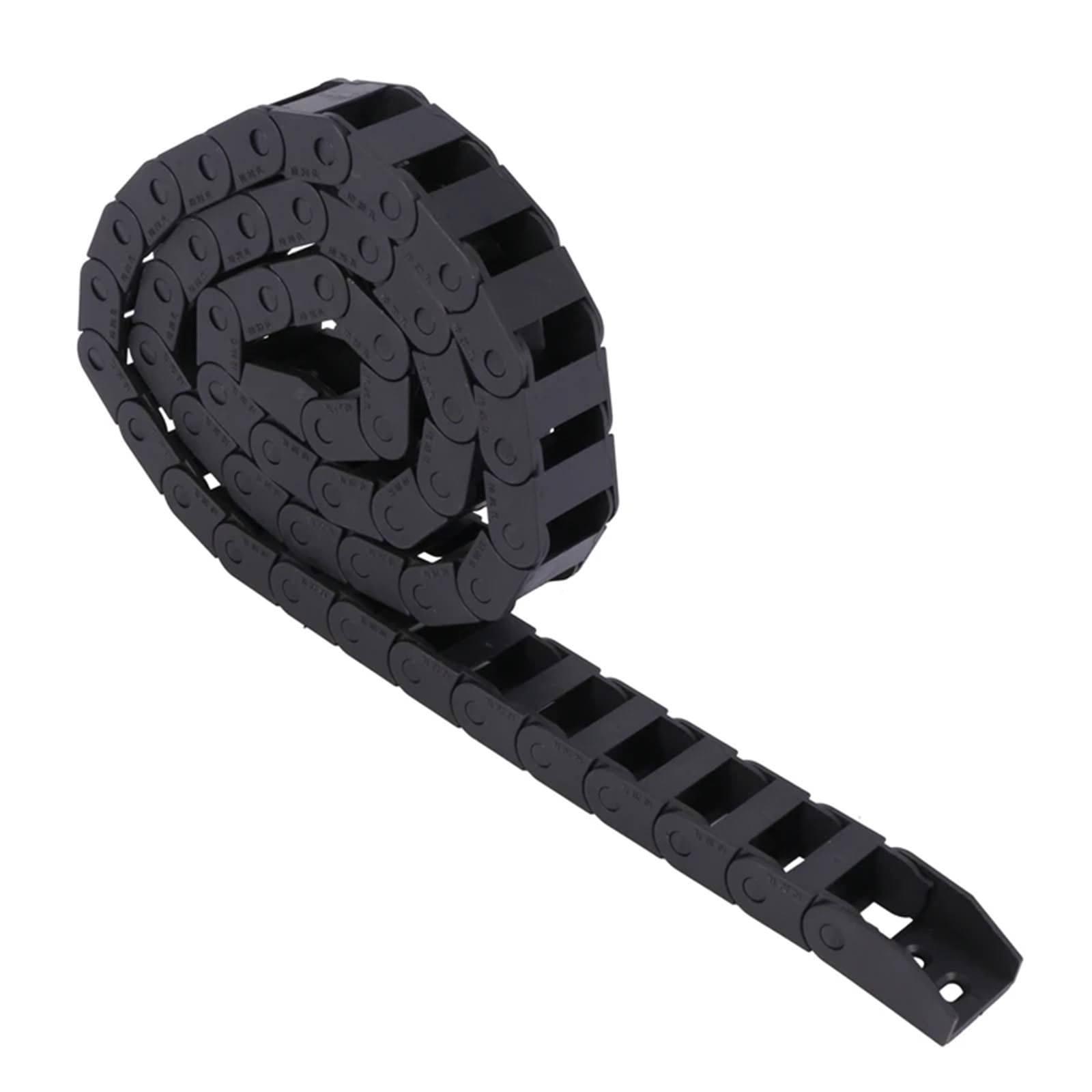 Cadena de arrastre de cable de 10 x 20 mm y 1 m, abierta por ambos lados, de plástico, con estrella de arrastre