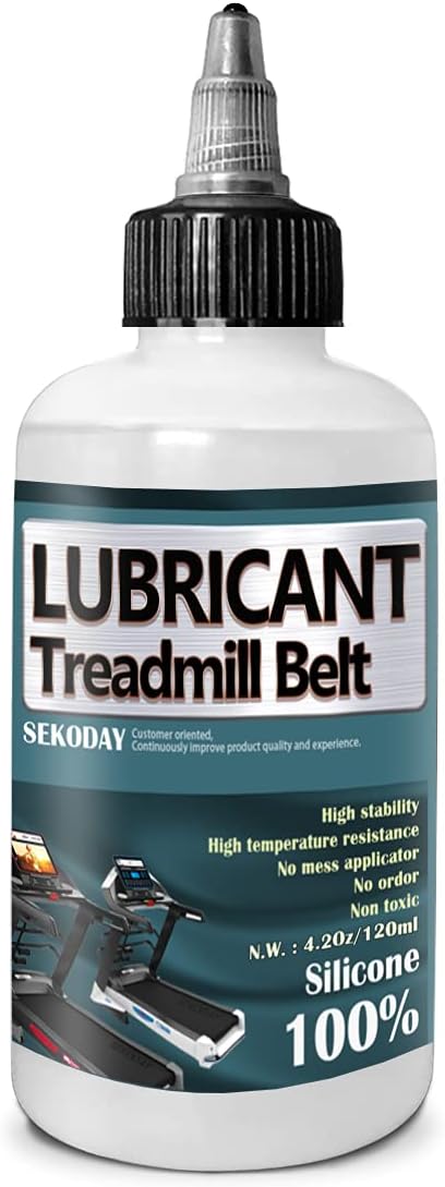 Silicone Treadnmill Belt Lubricants/Lubes | Non Toxic and Odorless | High Performance and High Stability | with Precision Screw Caps for Easy Use | Full Belt Width Lubrication