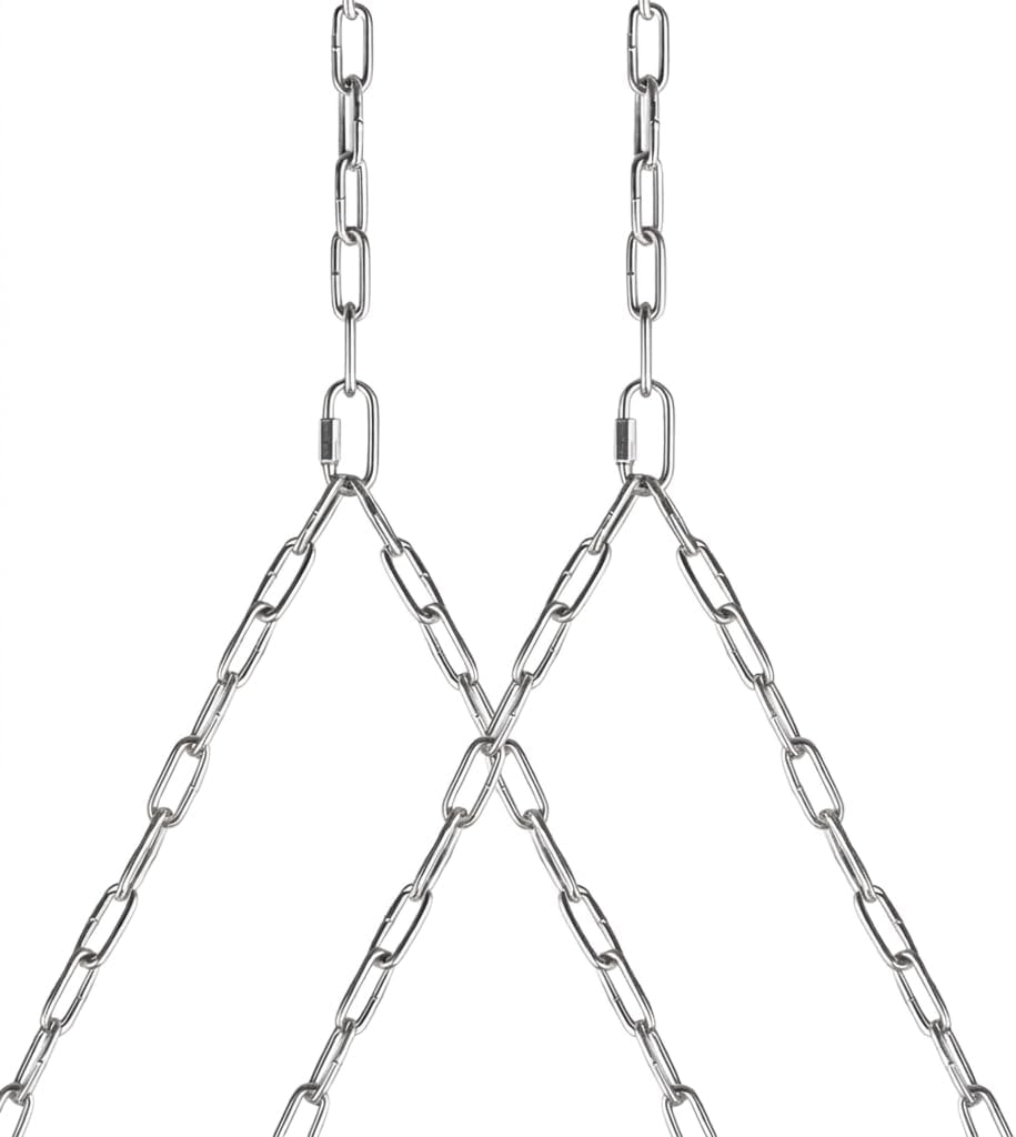 VINGLI Upgraded Patio Wooden Porch Swing for Courtyard & Garden, Heavy Duty 880 LBS Swing Chair Bench with Hanging Chains for Outdoors (White, 4 FT)
