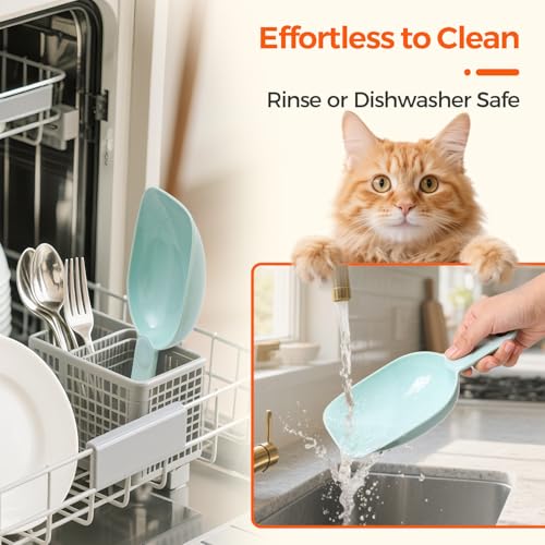 image for ComSaf Dog Food Scoop 1 Cup, One Cup Measuring Cup, Food-Grade Melamin